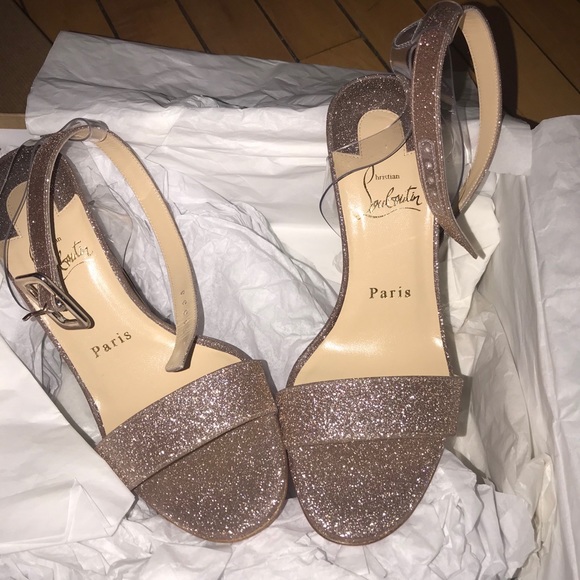 Christian Louboutin💄♥️Levitallo Glitter Red Sole - Picture 6 of 12